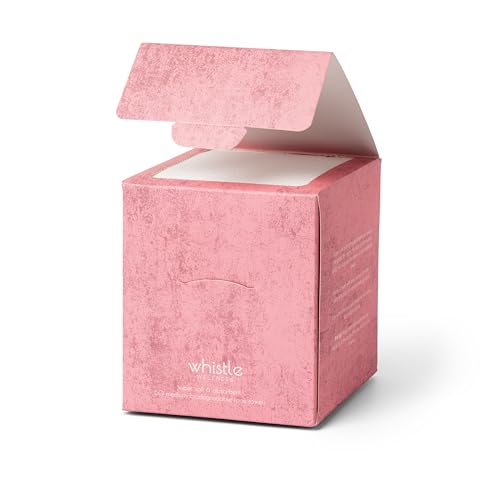 Whistle Wellness Disposable Face Towel - 88 Soft Biobased Super Absorbent Face Towels - Dry Face Wipes for Sensitive Skin - Makeup Remover Face Wipes - Resealable Box - 50 Count (1 Pack)