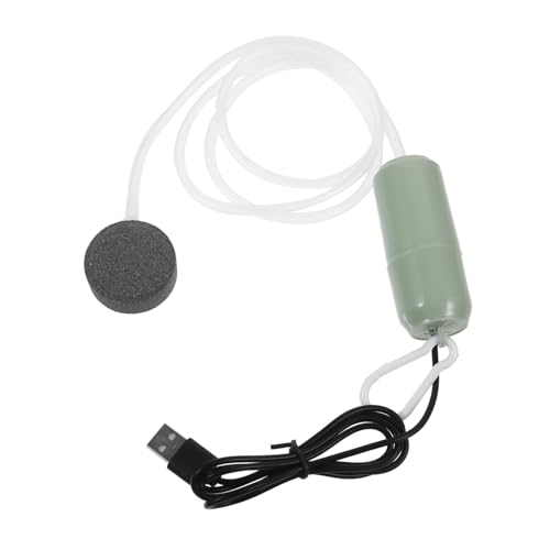 Sosoport Bomba de oxigeno Air Pump Water Fish Tank aquário aquameritos inflables Bomba de pecera pequeña Bomba aireadora para Acuario burbujeador para pecera el plastico Light Green