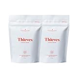 Young Living Thieves Cough Drops 30 Ct (Pack of 2) Infused by Young Living Essential Oil - Drops Relieve Coughs, Soothe Sore Throat - Thieves Blend and Menthol