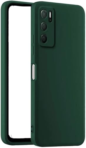 Custodia compatibile con OPPO A16 / A16S CPH2271 / CPH2269, CPH2275 (6.52) A54S / CPH2273 A54 4G /A55 4G 5G A53S 5G Cover Protezione FLESSIBILE antiurto Gel Silicone Morbida Case (Verde)