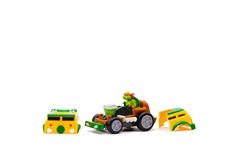 Teenage Mutant Ninja Turtles Toy, Raphael Shell Smashers, Light-Up Rev-Up Crash Vehicle avec Action Smash & Reveal, Édition Classique, pour Les Enfants de 5...