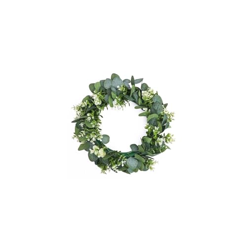 Couronne de fleurs Noël 2 pièces pour la décoration de porte à la maison