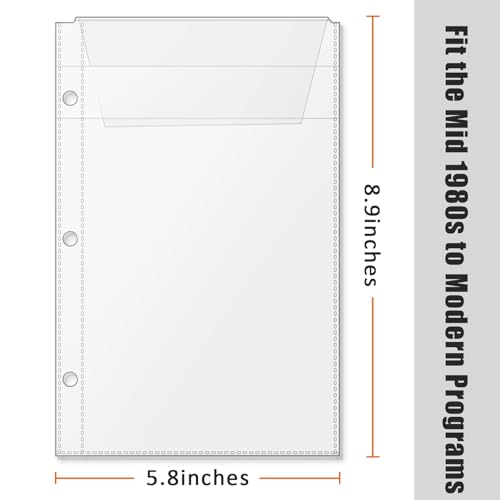 Classeur de 7,6 cm avec pochette pour programme de théâtre et livret Broadway