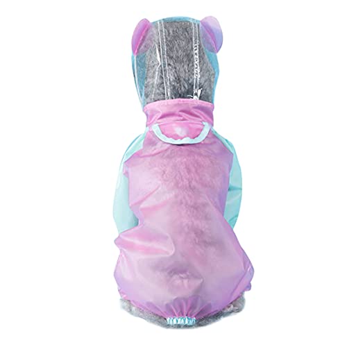 Hooded Dog Raincoat Four-Legged Full Body Dog Raincoats Waterproof Dog Poncho Transparent Hat Raincoat Rain Cape For Small Dogs Pet Waterproof Clothing Schnauzer Teddy Bichon Pomeranian #TOP18