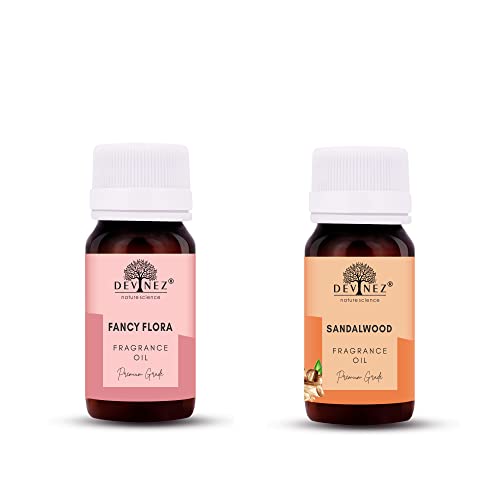 Image of Devinez Fancy Flora (Denim) Multicolour Sandalwood Aroma Oil for Diffuser /Ultrasonic Aroma Diffuser /Tealight Diffuser /Reed Diffuser- 60ml Each