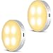 Produktbild Daffodil LEC022 - Wiederaufladbarer LED Nachtlicht mit Bewegungsmelder innen  Warmweiße helle LED Schrankbeleuchtung mit Akku und 3 Lichtmodi  Lampe Inklusive 3M Magnetbefestigung  2er Set - silber