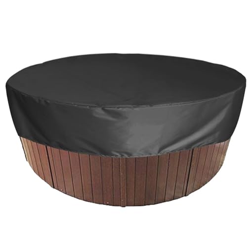 Cubre Piscinas Protector Anti-UV para bañera de hidromasaje, cubiertas impermeables al polvo, cubierta redonda para bañera, Material Anti-UV impermeable Cubierta Protectora(2 Only Cover,215X70cm)