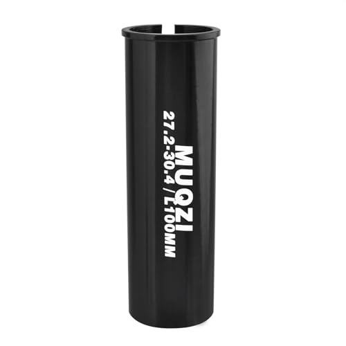 Azarxis Bike Seatpost Shim Bicycle Seat Post Tube Adapter Shim Sleeve 100mm Aluminum MTB Bicycle Reducing Sleeve 25.4 27.2 28.6 31.8 to 27.2 28.6 30.4 30.9 31.6 31.8 33.9 34.9 (I.D.φ27.2/O.D.φ30.4) - image 1