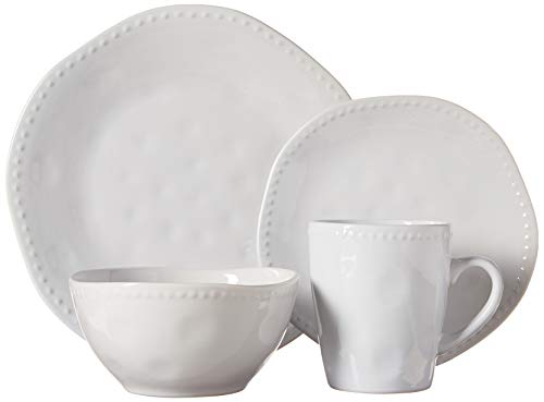 American Atelier Nadia 16 Piece Round Dinnerware Set, white, 10.75x10.75" - Image 2