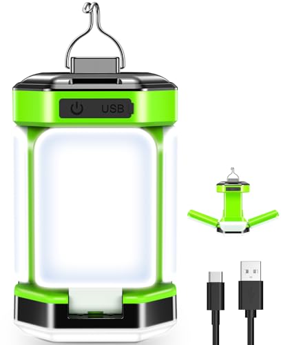 Lampe Camping BICKON, 4000mAh Portable Pliable,25H d'autonomie,5 Modes 60 LED Super Brillant,...