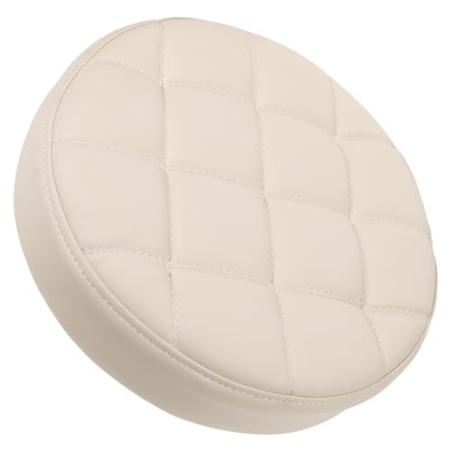 HAWILLOSCH Asiento Redondo De PU para Taburete De Bar con Espuma Y Madera Accesorio De Reemplazo para Taburetes De Cocina Y Restaurante Fácil De Limpiar Y Resistente