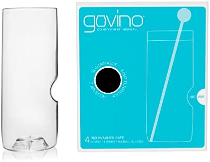 govino 14-oz Dishwasher Safe Highball Glasses (Set of 4). - Thumbnail 4