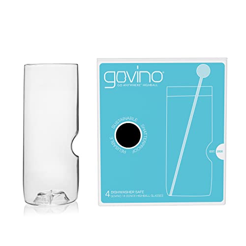 Govino 14-Oz Dishwasher Safe Highball Glasses (Set Of 4). #TOP8
