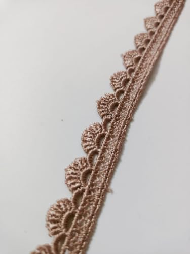 Image of Swag White Cotton Trim Laces and Borders Material for Saree Border, Suit, Kurta, Dupatta, Blouse, Gown, Lehenga & Neckline (Beige, 9 Meter)