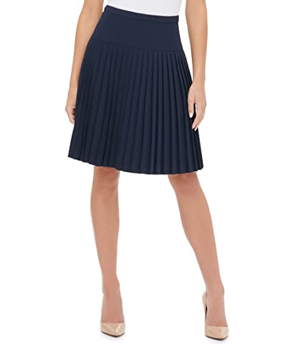 Tommy Hilfiger Women's Lined Zip Office Pleated Skirt
