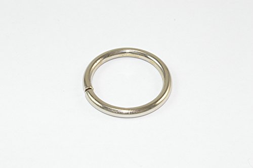 100 X 25mm Brushed Nickel Steel Curtain Drape Rod Pole Rings