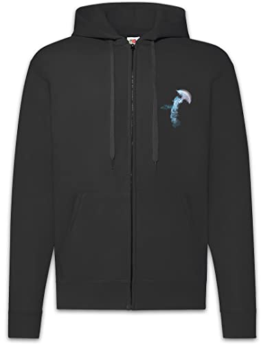 Sweat à capuche zippé méduse pour homme doté d'une coupe ajustée moderne