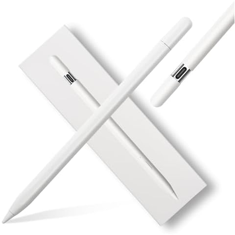 Stylus Pen 3th Gen, ​​​​​​​Charges Via USB-C&Magnetic Wireless Charging, Tilt Sensitivity, Compatible with iPad Air 3/4/5, iPad Mini 5/6, iPad 6/7/8/9/10, iPad Pro 11", iPad Pro 12.9" Cover