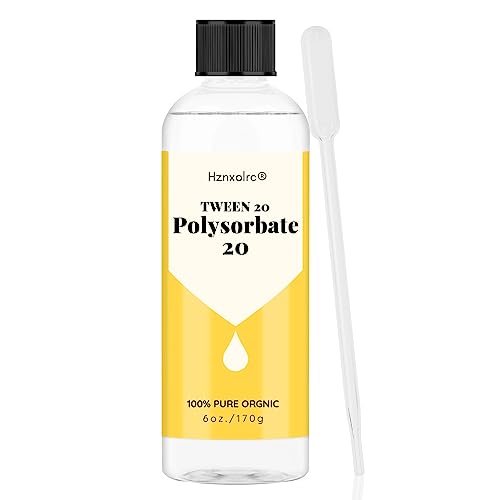 6 oz Polysorbate 20 Emulsifier, Premium Polysorbate 20 (Tween 20) Liquid, Gentle on Skin