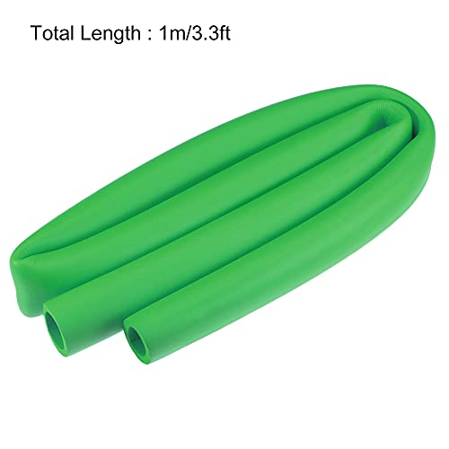 Image of uxcell Foam Tubing for Handle Grip Support, 22mm ID 32mm OD 1m Length Green