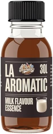 La Aromatic Milk flavour Essence: A Taste of Luxury - Authentic Milk Flavoring for Coffee, Tea, and Desserts - Non-GMO, Gluten-Free, and Vegan - 50ml