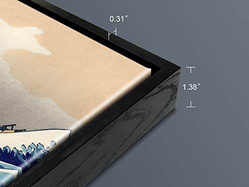 Framed Canvas Art - Ocean Waves, 41.2x32.3 cm - Image 6