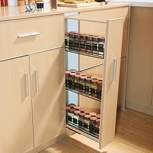 Yangbaga 24Pcs Glass Spice Jars with Labels-4OZ Wood Lid Square Spice Containers with Pepper Grinder Lids &Funnel,Seasoning Jars for Rack Cabinet Drawer - Image 7