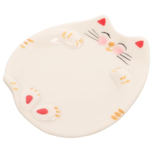 Paleta de Gato de Cerámica KJHBV para Mezclar Acuarela