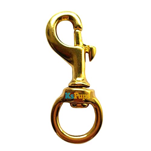 KsPups Heavy Duty I Solid Pure Brass I Swivel Bolt Snap Hook...