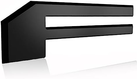 Tailgate Insert Letters Rear Emblems, Plastic Inserts with 3M Adhesive 3D Raised Backing Replacement for 2020 2019 2018 Car Letter Decal （Matte Black）