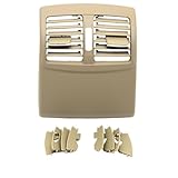 Car Sedan Rear AC Air Vent Grille Outlet Outer Cover Panel Compatible With Mercedes Benz W212 E Class E200 E260 E280 E300 2009 2010 2011(Standard Model Beige)
