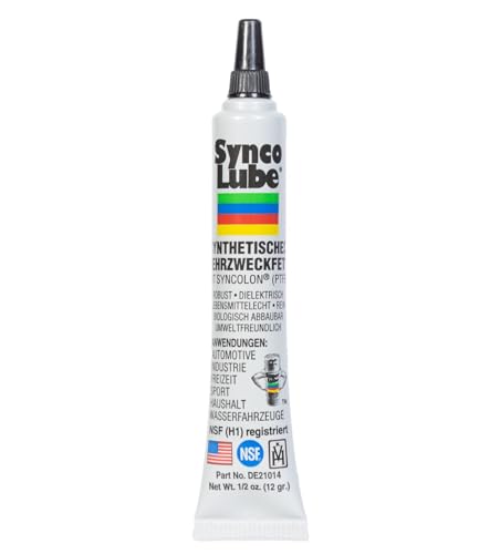 Super Synco Lube 21014 - Synthetisches Mehrzweckfett mit Syncolon (PTFE) 12g Tube