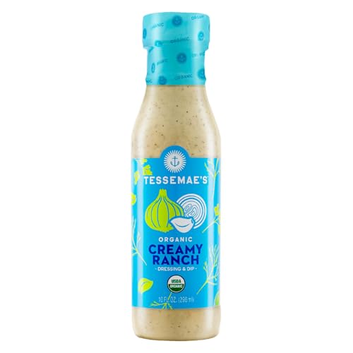 Tessemae's Organic Creamy Ranch Dressing, 10 oz