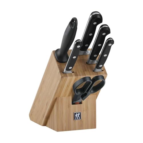 ZWILLING Bloc de Couteaux (7 Pièces), Bloc en Bambou...