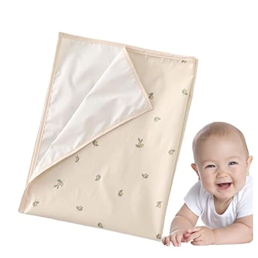 berço portáteis, Almofada Urinária Portátil Rastejando Play Mat, Lençóis respiráveis durante a noite, laváveis, dobráveis, absorventes urinários macios à prova d'água para Enjovdery