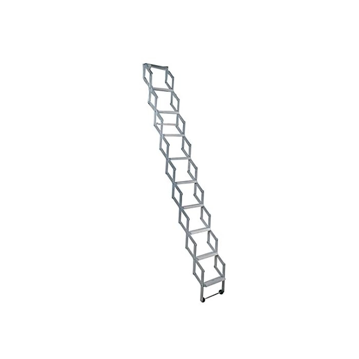 Buy ALUFIX 10Tread Concertina Loft Ladders Ideal for Tiny attic