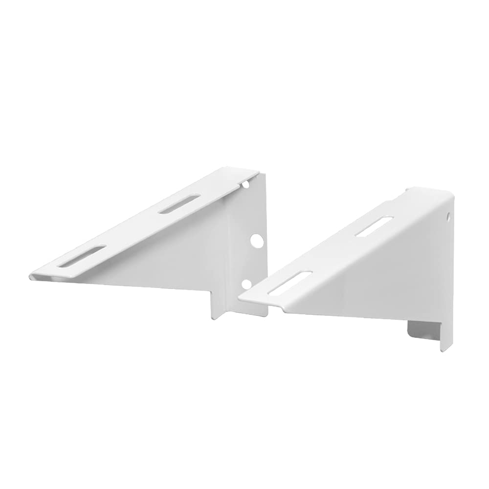 Staffe Per Lavabo Sospeso Disabili - Acciaio Bianco Lucido, 5x35x14,5 Cm, Coppia, Per Fissaggio A Muro - Foto 8