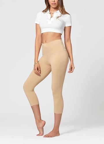 Image of Conceited High Waist Leggings in Shorts, Capri and Full Length - Buttery Soft - 3 inch High Waistband - Regular and Plus Size