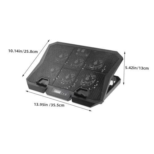 Base para laptop con 6 ventiladores y led azul miniatura 7