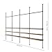 pamo Industrial Pipe Clothing Rack with Shelf - 660 lbs Capacity - Clamping Clothes Rack and Walk In Closet with Wooden Shelf for Wardrobe