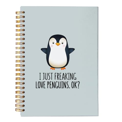 Carnet de notes à spirales avec motif pingouin mignon 14x21 - 2