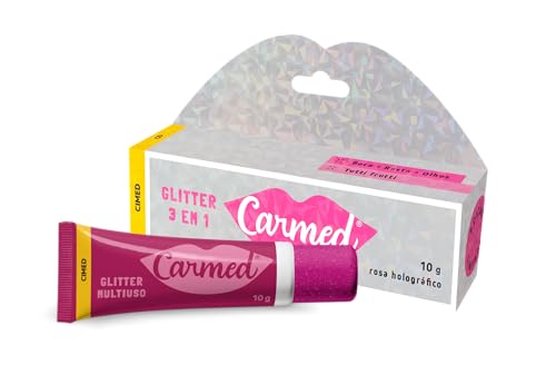 Carmed Glitter 3 em 1 com cor 10g