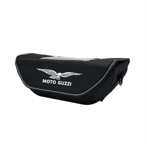 Asdlha Borsa da Manubrio per Moto V85TT V7 V9 - Portaoggetti Impermeabile E Antipolvere per Viaggio (Moto Guzzi)