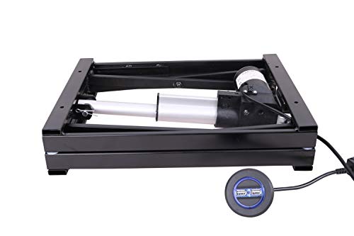 Eclv 17'' Electric Manual Control Button Dining Table Coffee Table Lift,Black,110V-240V,Working Platform Computer Desk Electronic Scissor Lift #TOP2