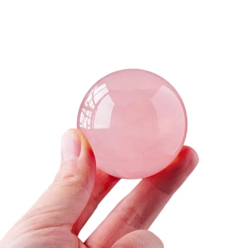 Boule de cristal rose d'hibiscus pour harmoniser votre espace de travail