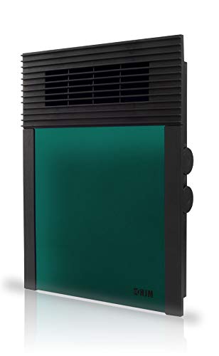 HJM Termoventilador Calefactor Vertical 638 | Suelo y Pared | Silencioso | 1000W-2000W, 2000 W, Plástico, 638V Verde