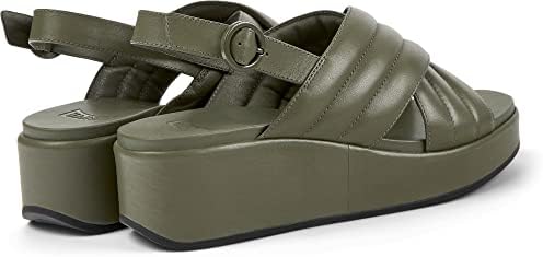 Camper Women's Slingback Flat Sandal, Medium Green, 5 | Image 3