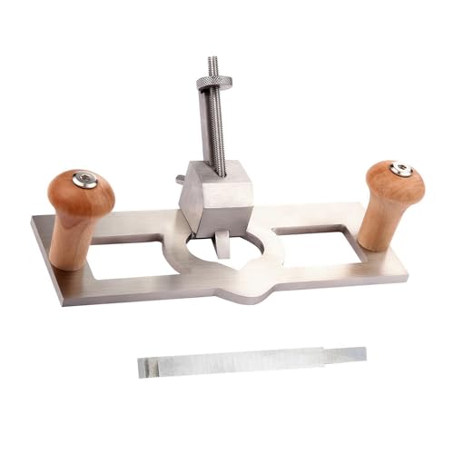 Xiuganpo Woodworking Router Plane, Adjustable Wood Router Plough Chisel Plane Tool with Comfortable Handle, Stainless Steel Precision Cutting Handheld Tool for Joinery Grooves Mortise