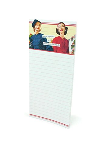 Anne Taintor Magnetic Notepad, Drunk and Disorderly