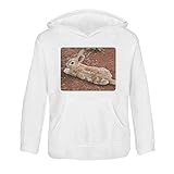Talla: 7-8 años Azeeda \'Descansando el Conejo\' Sudadera con Capucha para niños/suéter con Capucha 7-8 años (KO00013014)